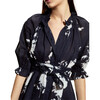 Rosewood Pintuck Dress, Navy/White - Dresses - 4