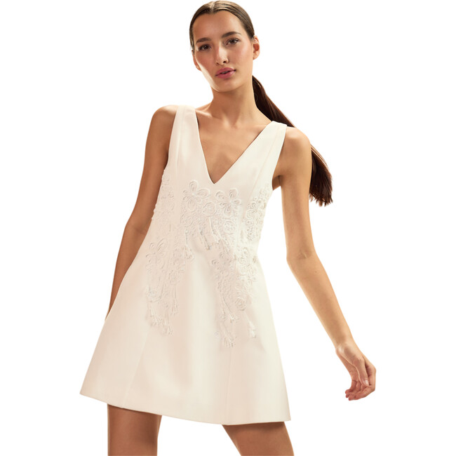 Paloma Mini Dress, White - Dresses - 3