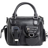Mini Leather Cargo Bag, Black - Bags - 1 - thumbnail