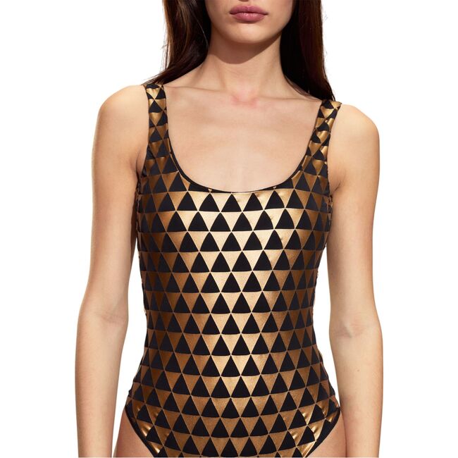 Olympia One Piece, Black/Gold