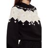 Milei Beaded Sweater, Black/White - Sweaters - 1 - thumbnail
