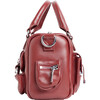 Mini Leather Cargo Bag, Oxblood - Bags - 1 - thumbnail