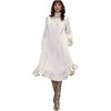 Monroe Silk Charmeuse Dress, Stone - Dresses - 2