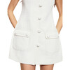 Paige Jacquard Mini Dress, White - Dresses - 2