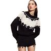 Milei Beaded Sweater, Black/White - Sweaters - 2