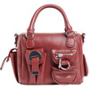 Mini Leather Cargo Bag, Oxblood - Bags - 2