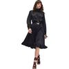 Monroe Silk Charmeuse Dress, Black - Dresses - 2