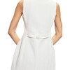 Paige Jacquard Mini Dress, White - Dresses - 3