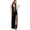 Calypso Square Neck Dress, Black - Dresses - 1 - thumbnail
