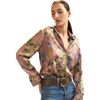 Collectible Silk Shirt, Mauve Floral - Button Downs - 2
