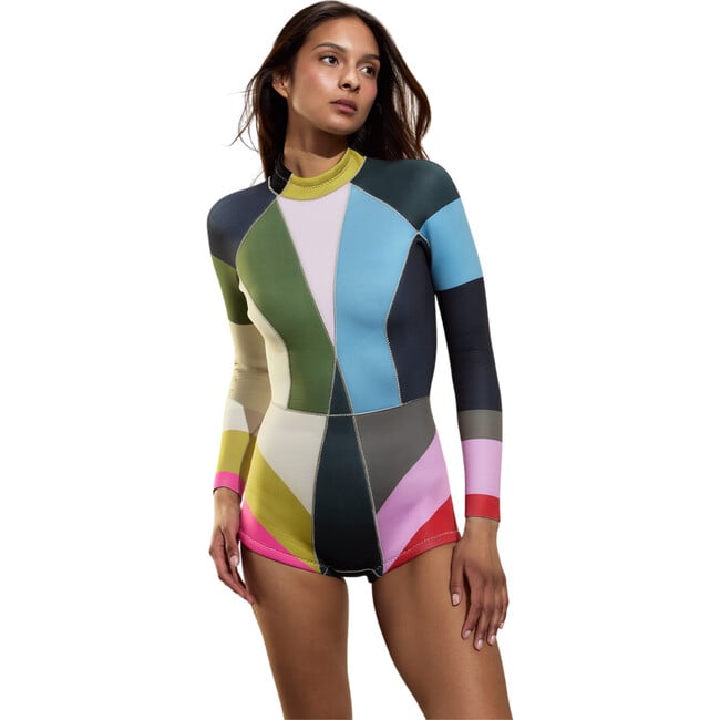 Colorblock Wetsuit, Dark Multi - One Pieces - 3