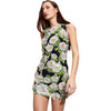 Cornelia Applique Mini Dress, Black Floral - Dresses - 3