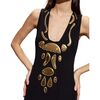 Calypso Square Neck Dress, Black - Dresses - 3