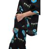 Blake Flared Pants, Black Floral - Pants - 1 - thumbnail