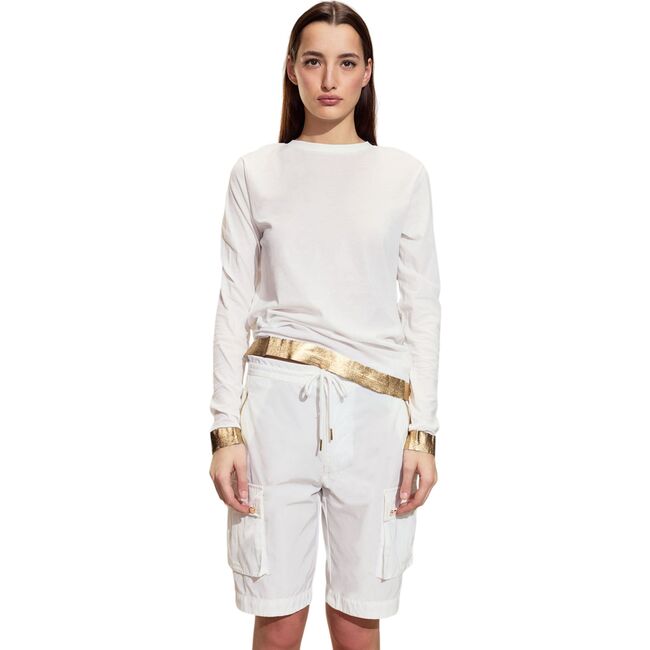 Athena Long Sleeve Tee, White