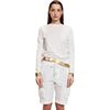 Athena Long Sleeve Tee, White - T-Shirts - 1 - thumbnail