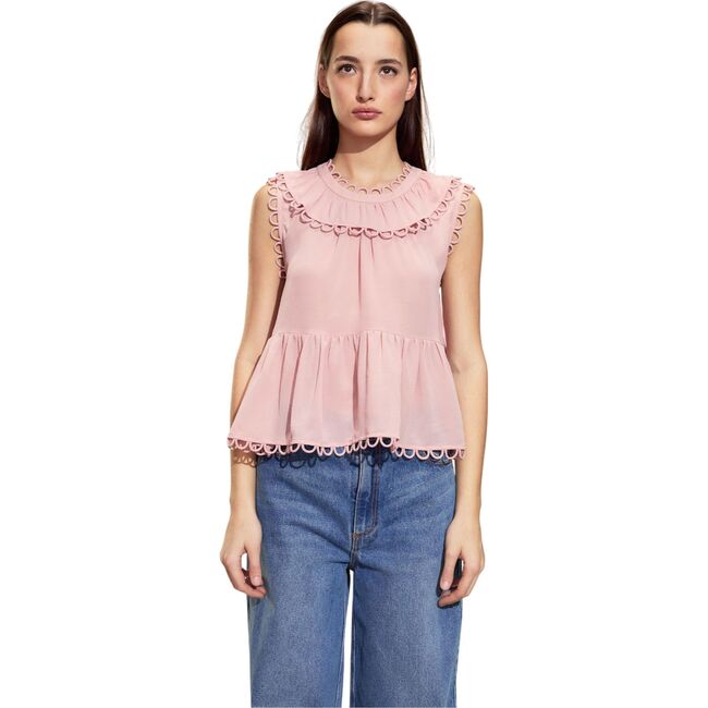 Annabelle Sleeveless Blouse, Mauve