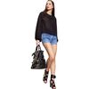 Annabelle Long Sleeve Blouse, Black - Shirts - 1 - thumbnail