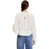 Annabelle Long Sleeve Blouse, White - Shirts - 1 - thumbnail