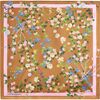 Bloom Silk Scarf, Golden Floral - Scarves - 3