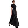 Belle Maxi Skirt, Black - Skirts - 2