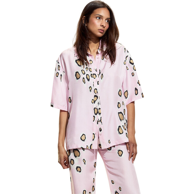 Amalfi Camp Shirt, Pink Gold
