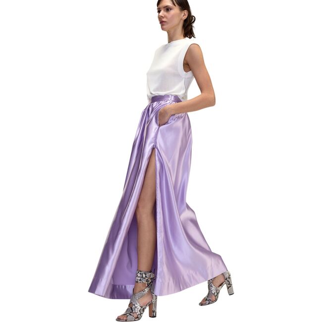 Belle Maxi Skirt, Lavendar - Skirts - 2