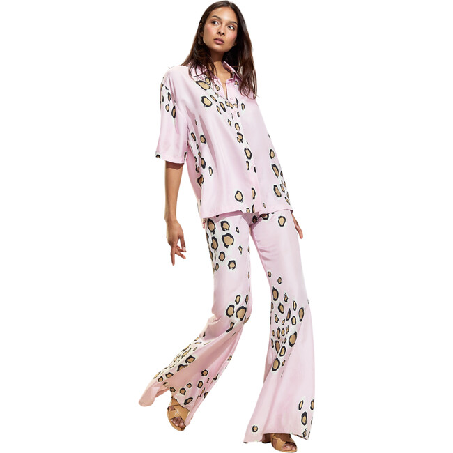 Amalfi Flare Pant, Pink Gold