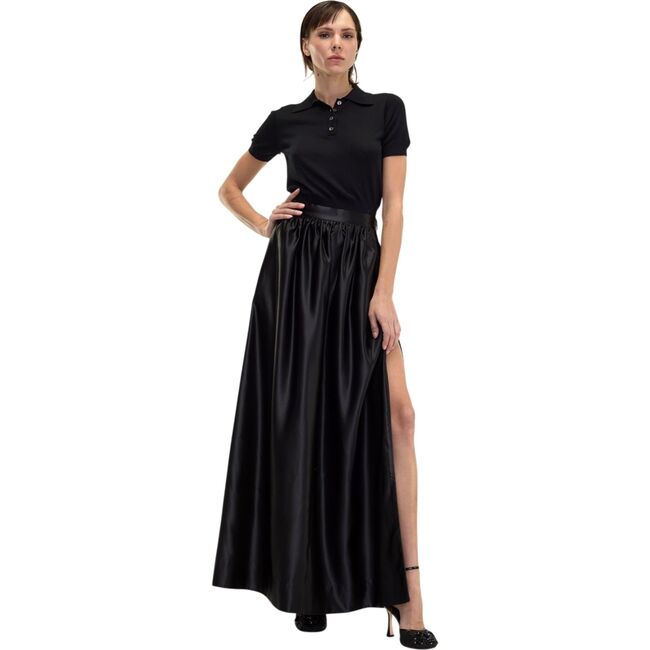 Belle Maxi Skirt, Black - Skirts - 3