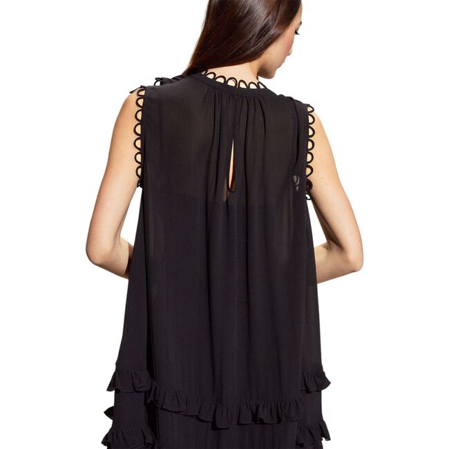 Annabelle Sleeveless Midi Dress, Black - Dresses - 2
