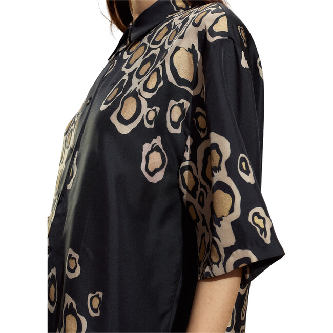 Amalfi Camp Shirt, Black Gold - Shirts - 2