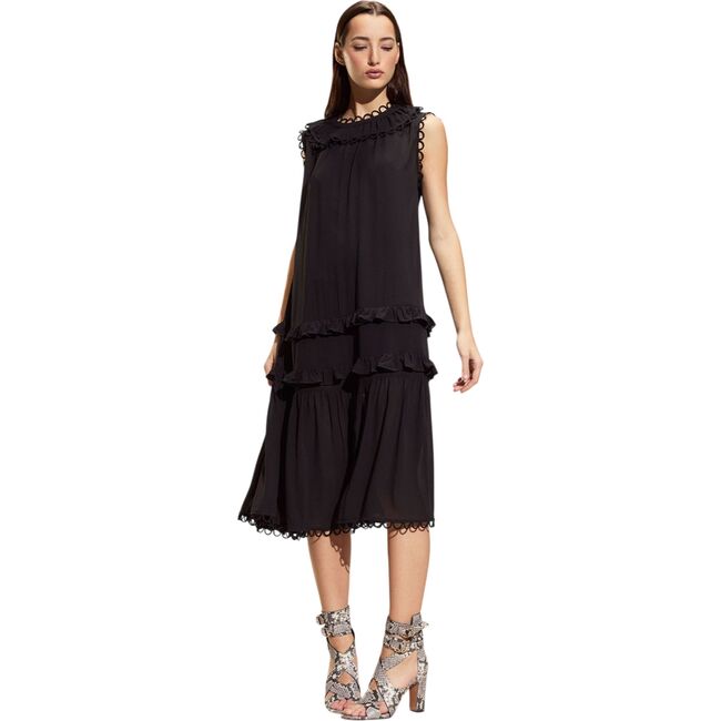 Annabelle Sleeveless Midi Dress, Black - Dresses - 3