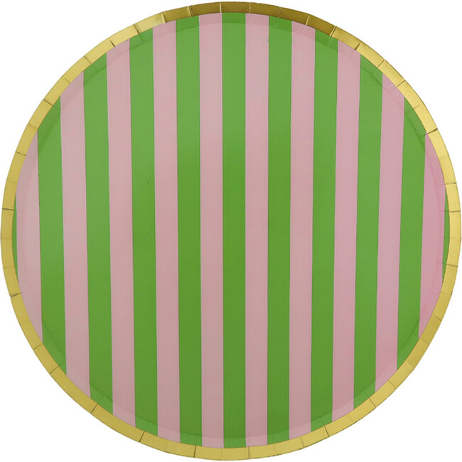 Camp Bachelorette Stripe Dinner Plates