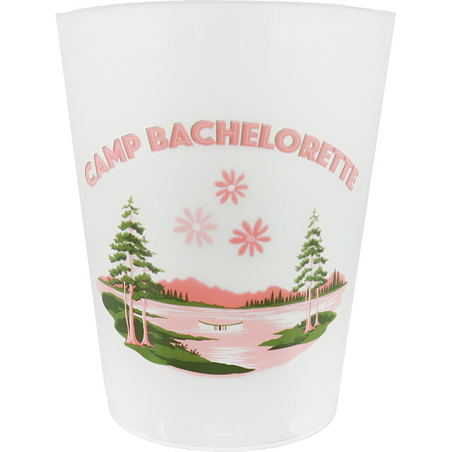 Camp Bachelorette Postcard Flex Cups