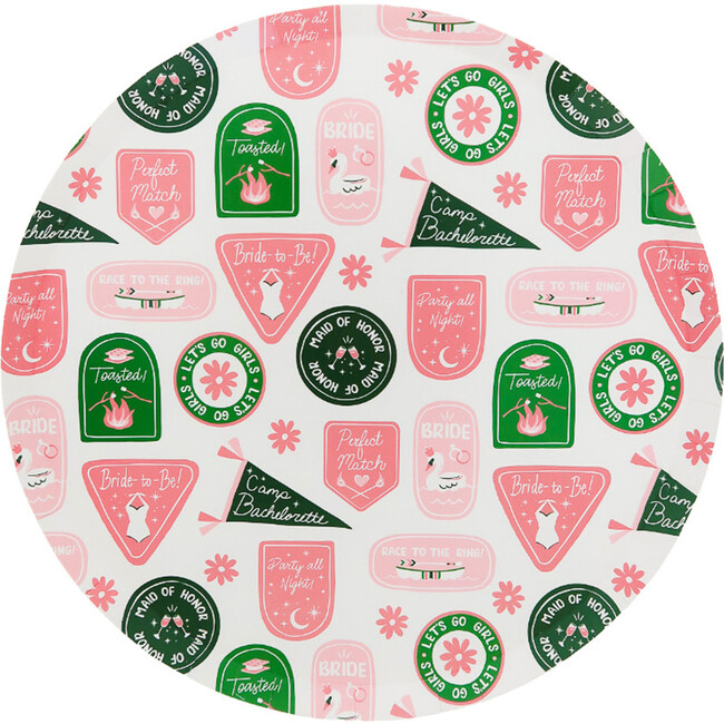Camp Bachelorette Print Dinner Plates
