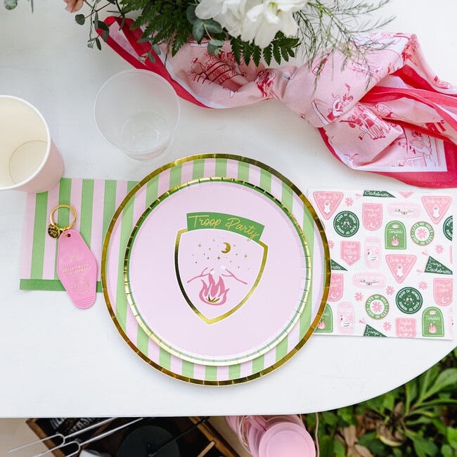 Camp Bachelorette Stripe Cocktail Napkins - Tableware - 2
