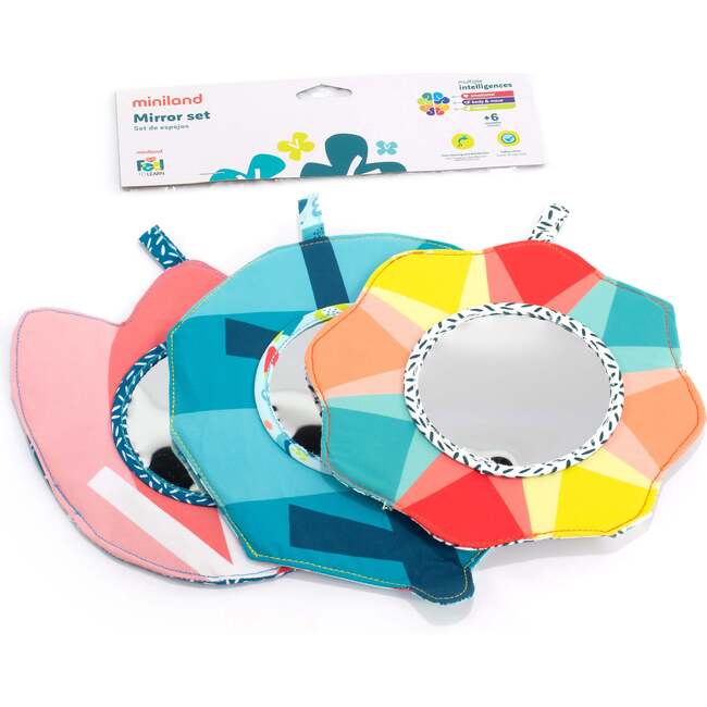Feel to Learn Sensory Baby Mirror 3 Piece Set