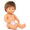 Baby Boy Doll with Brown Hair and Down Syndrome - 15" - Dolls - 1 - thumbnail