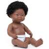 African Boy Baby Doll with Black Hair and Down Syndrome - 15" - Dolls - 1 - thumbnail