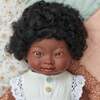 African Girl Baby Doll with Black Hair and Down Syndrome - 15" - Dolls - 2