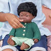 African Boy Baby Doll with Black Hair and Down Syndrome - 15" - Dolls - 3