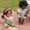 African Girl Baby Doll with Black Hair and Down Syndrome - 15" - Dolls - 3