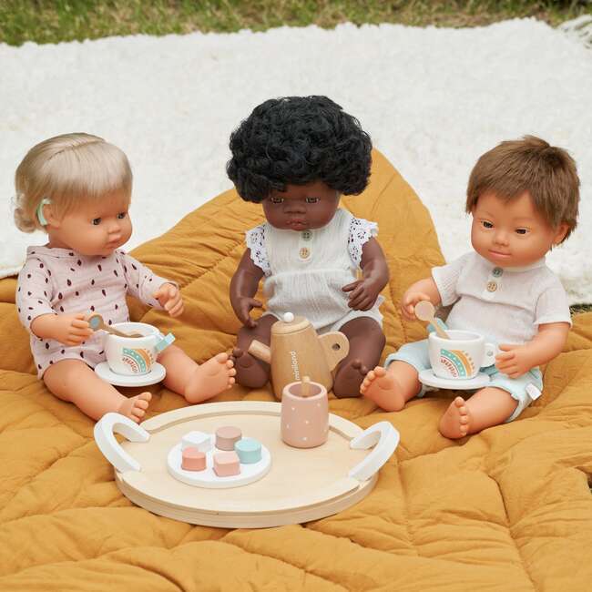Baby Boy Doll with Brown Hair and Down Syndrome - 15" - Dolls - 3