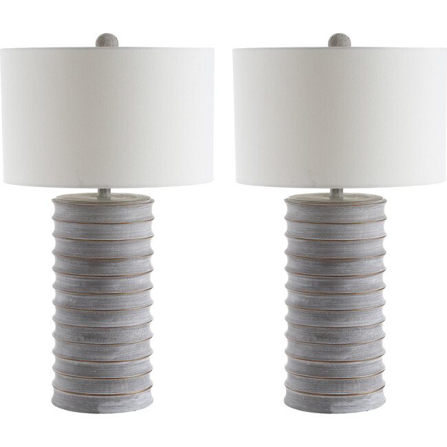 Melina Table Lamp, Grey