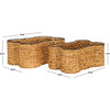 Wulfric Set 2 Dog Bone Baskets, Natural - Storage - 3