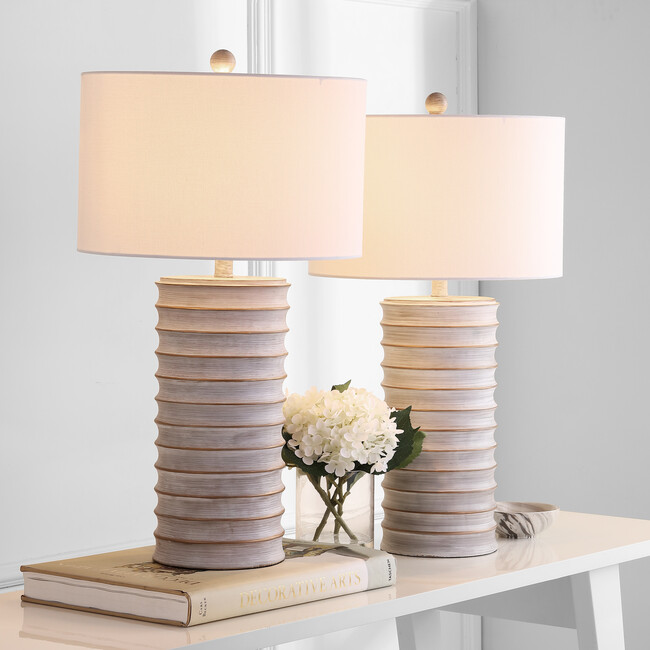 Melina Table Lamp, Grey - Lighting - 2