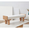 Iryna Boucle And Wood Bench, Natural - Accent Seating - 2