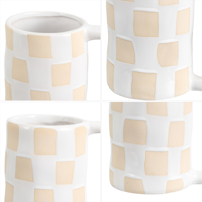 Anika Checkered Hndl Vase Set2, Multi - Vases - 4