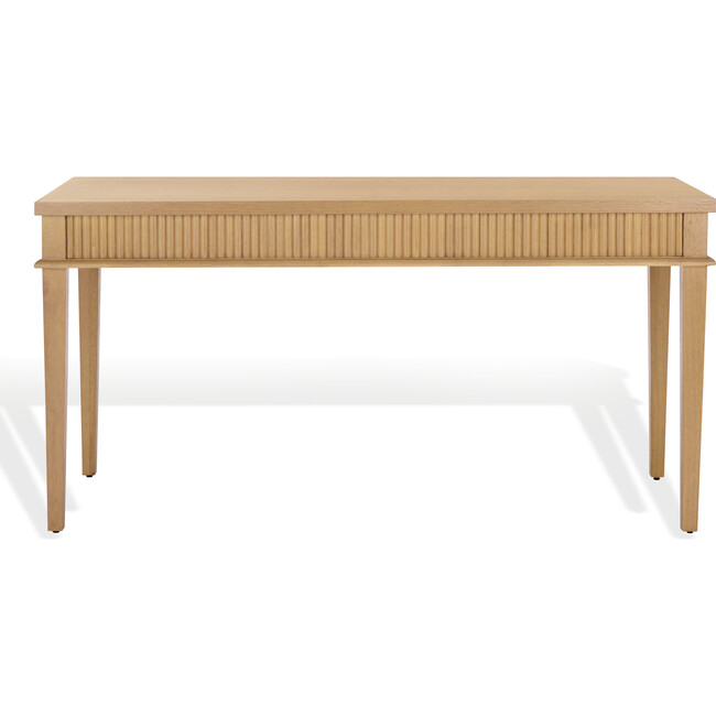 Shelbie 1 Drawer Reeded Desk, Natural - Desks - 5