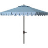 Elegant Valance 9Ft Umbrella, Blue - Umbrellas - 1 - thumbnail